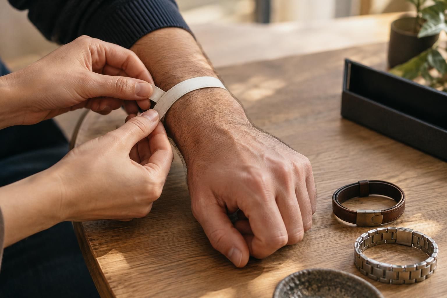 découvrez comment mesurer votre poignet et choisir la bonne taille de bracelet pour homme, pour un confort optimal et un style parfaitement adapté.